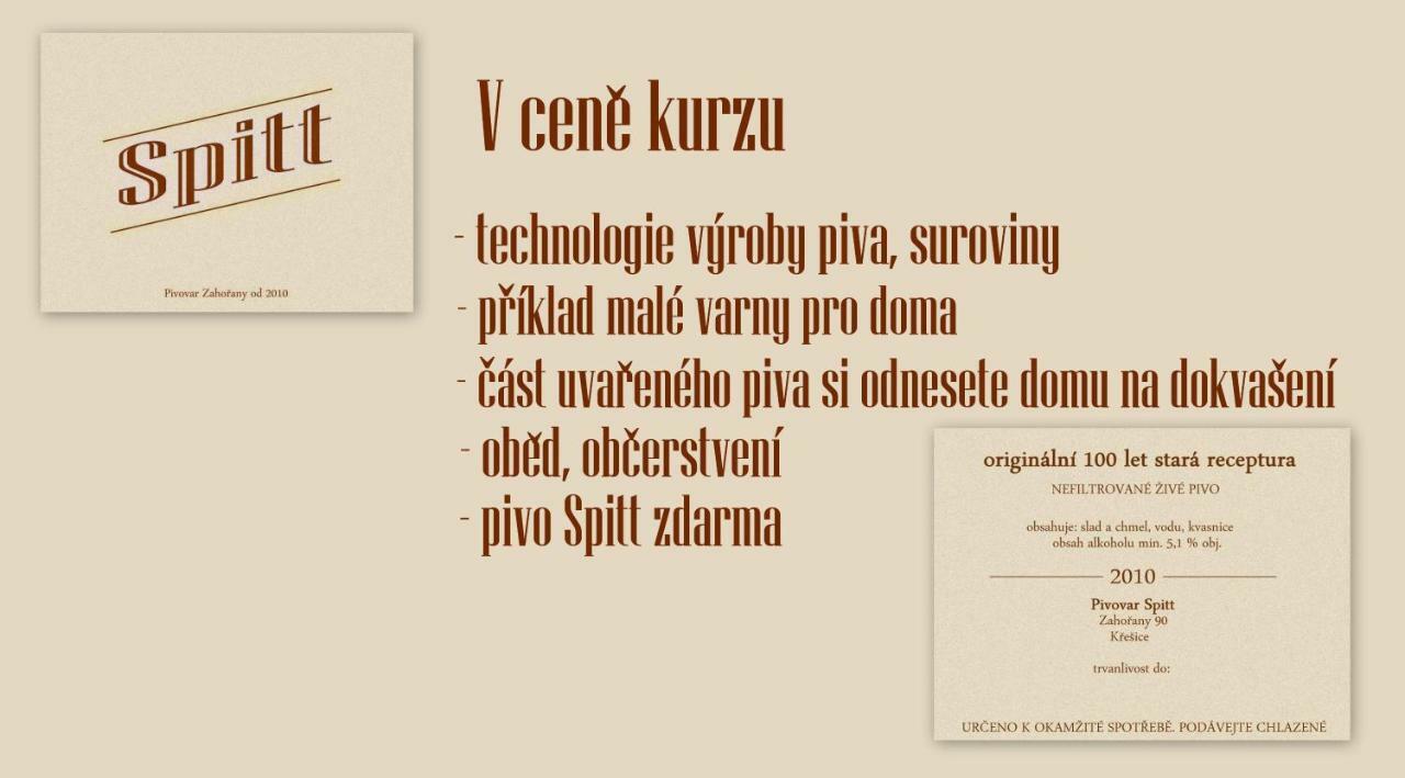 Pivovar Špitt Zahořany Pensionat Litoměřice Exteriör bild